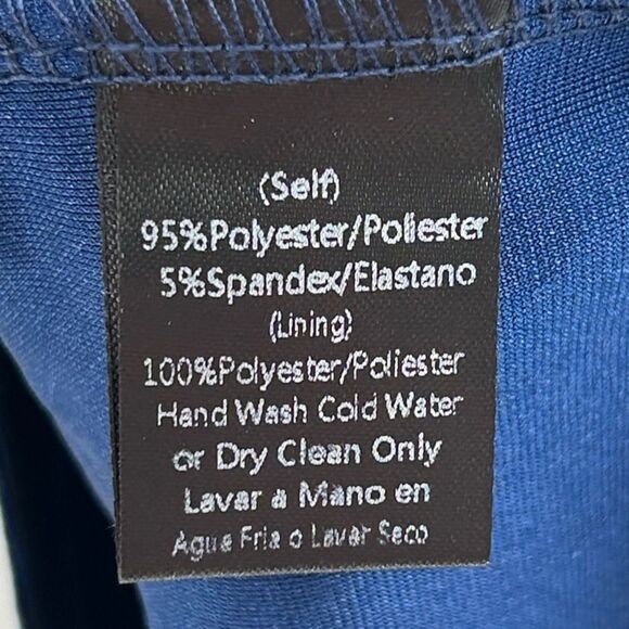 Windsor Alexa Velvet Heat Stone Wrap Mini Navy Blue Dress NWT Size Small - Picture 7 of 14